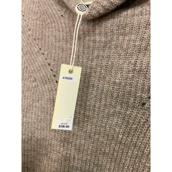 Max Studio Brown Knit Mock Neck Soft Sweater Size Medium NEW - Picture 3 of 4